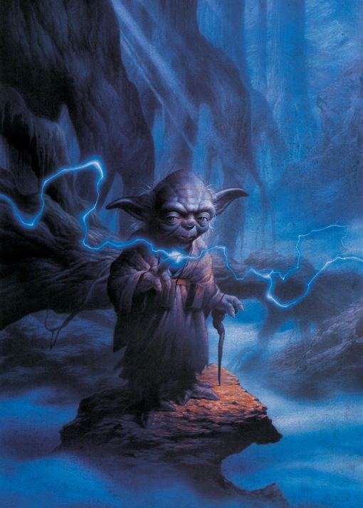 Yoda lightning fan art
