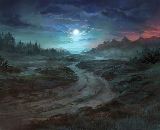 A Tolkien Middle Earth fantastic landscape 1
