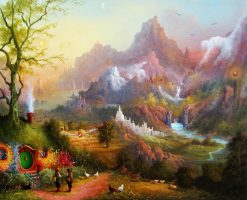 A Tolkien Middle Earth fantastic landscape 4