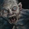 Angry Gollum portrait fan art