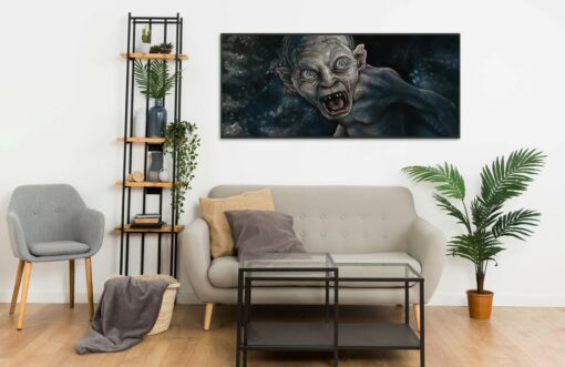 Angry Gollum portrait Wall Frame