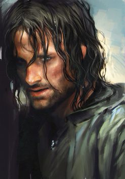 Aragorn II Elessar Strider King of Gondor portrait