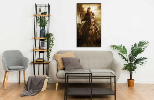 Aragorn on horse portrait at Black Gate Wall Frame