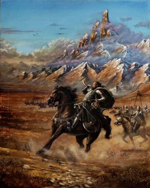 Captain of Gondor on horse