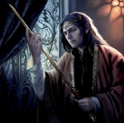 Elrond with Hadhafang portrait