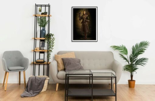 Elrond with bow portrait Wall Frame