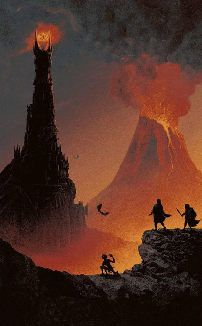 Frodo-Sam-and-Gollum-in-front-of-Saurons-Tower-Mount-Doom-Gorgoroth-Mordor.jpg