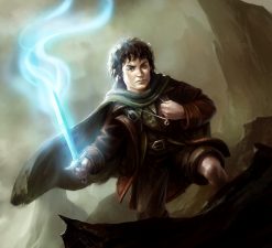 Frodo with Sting portrait
