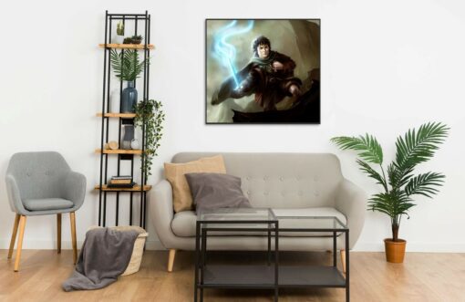 Frodo with Sting portrait Wall Frame