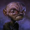 Funny Gollum portrait