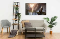 Gandalf The Grey and Bilbo at Rivendell Wall Frame