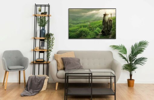 Gandalf The Grey at the Shire Wall Frame