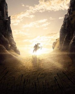 Gandalf the White on Shadowfax Helm's Deep