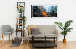 Helm's Deep battle wall exploding Wall Frame