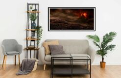 Mordor Orcs army at Gorgoroth Mount Doom Wall Frame