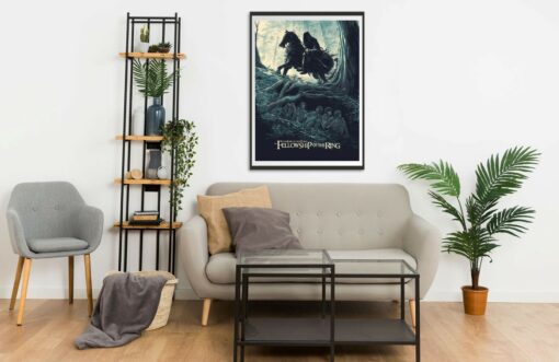 Nazgul looking for the Hobbits at the Shire Wall Frame