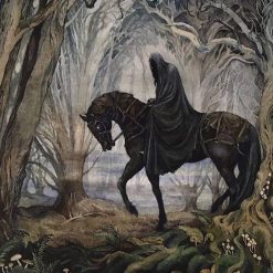 Nazgul on horse in Bree forest