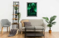 Nazgul on horse in front of Minas Morgul Wall Frame