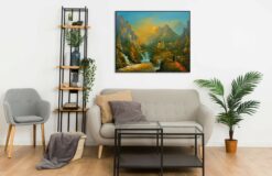 Rivendell beautiful landscape 1 Wall Frame