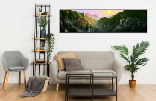 Rivendell beautiful landscape 11 Wall Frame