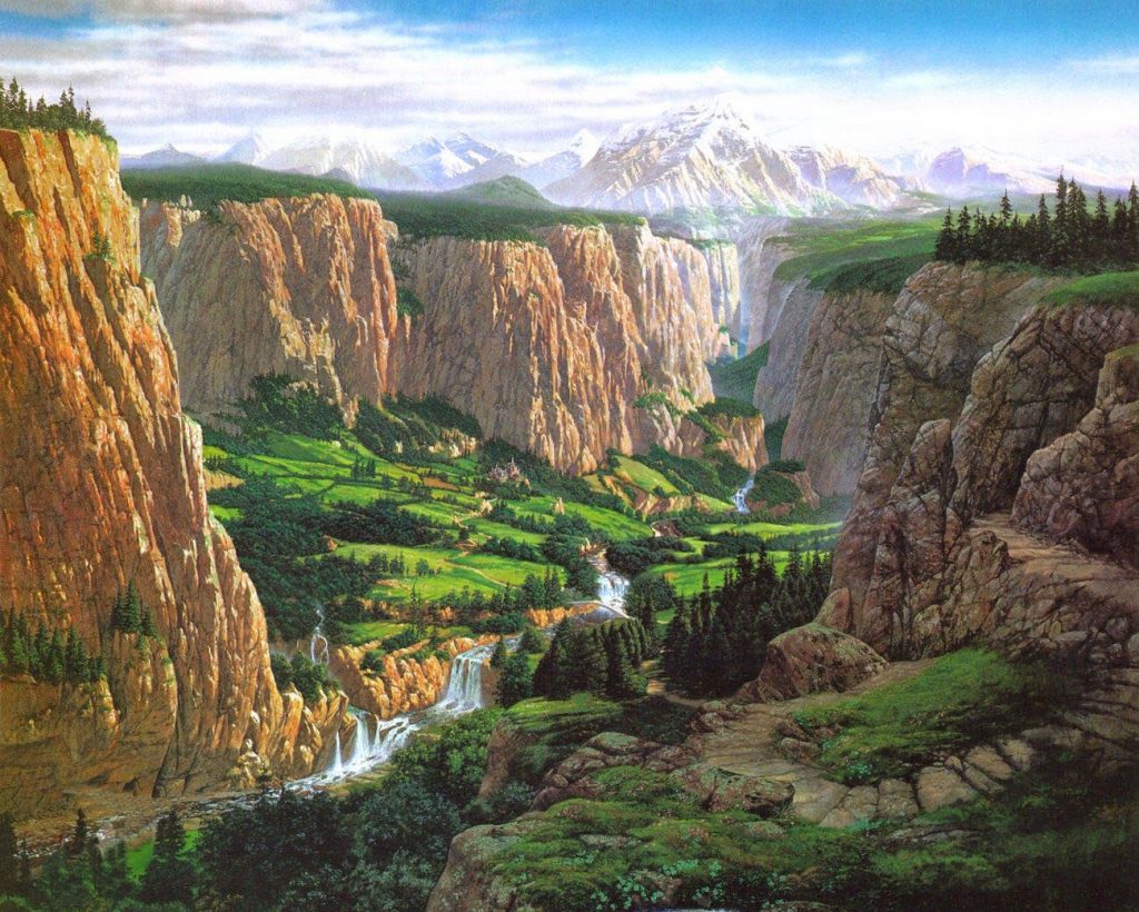 Adorn your space with the ethereal beauty of Rivendell depicted in an enchanting anime-inspired handmade oil painting on canvas. This unique artwork captures the serene and picturesque landscape from The Lord of the Rings in a captivating anime design. Crafted with meticulous detail and vibrant colors, this high-quality painting becomes a standout piece in any collection, offering a visually captivating portrayal that brings the magical essence of Rivendell to life in an anime-inspired style.