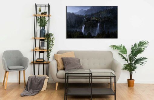 Rivendell beautiful landscape 8 Wall Frame