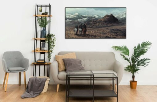 Rohan Edoras landscape 1 Wall Frame