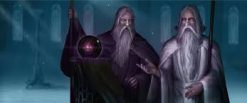 Saruman and Gandalf Palantir