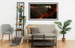 Sauron at Gorgoroth Army of Orcs of Mordor Wall Frame