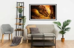 Smaug and Bilbo Baggins Wall Frame