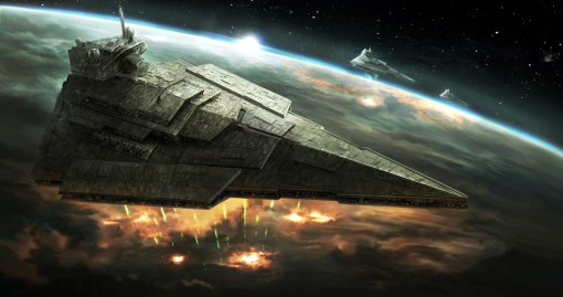 Star Destroyer above planet 2