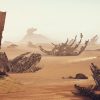 Star Destroyer wrecked in desert