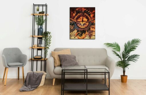 The One Ring Fellowship abstract Wall Frame