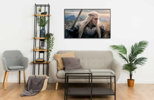 Thranduill fighting with his army Wall Frame