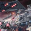 X Wings attacking Star Destroyer 2