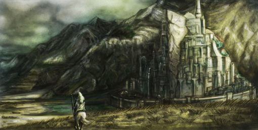 Experience the grandeur of Middle-earth with a stunning handmade oil painting on canvas, capturing Gandalf the White standing in the majestic Gondor landscape before Minas Tirith. This unique artwork beautifully portrays the iconic scene, perfect for avid fans of The Lord of the Rings. Crafted with meticulous detail and vibrant colors, this high-quality painting becomes a striking addition to any collection, offering an awe-inspiring centerpiece for enthusiasts of Tolkien's beloved saga.