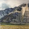 Discover the majesty of Middle-earth with a captivating handmade oil painting on canvas, showcasing Gandalf the White in a stunning Gondor landscape upon his arrival at Minas Tirith. This unique artwork beautifully captures the iconic scene, perfect for devoted fans of The Lord of the Rings. Crafted with meticulous detail and vibrant colors, this high-quality painting is an enchanting addition to any collection, offering an awe-inspiring centerpiece for enthusiasts of Tolkien's timeless saga.