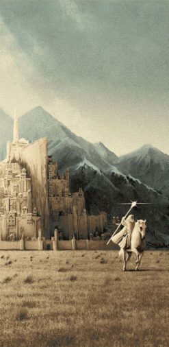 Gandalf arriving at Minas Tirith