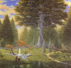 Lothlorien Elven forest landscape 16