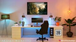 Lothlorien Elven forest landscape 23 Wall Frame