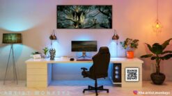 Lothlorien Elven forest landscape 9 Wall Frame