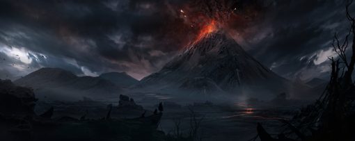 Mordor Mount Doom landscape 4