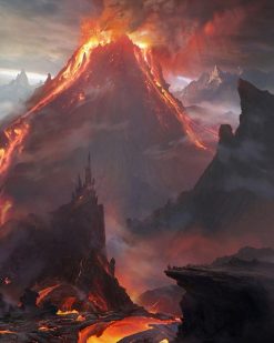 Mount Doom Mordor terrrific landscape 1