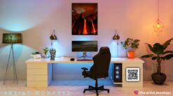 Mount Doom Mordor terrrific landscape 3 Wall Frame