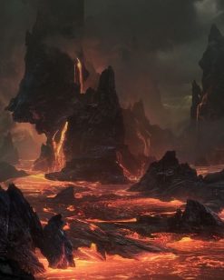 Mount Doom Mordor terrrific landscape 4