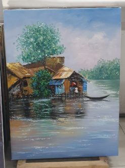 Traditional Vietnamese floating house