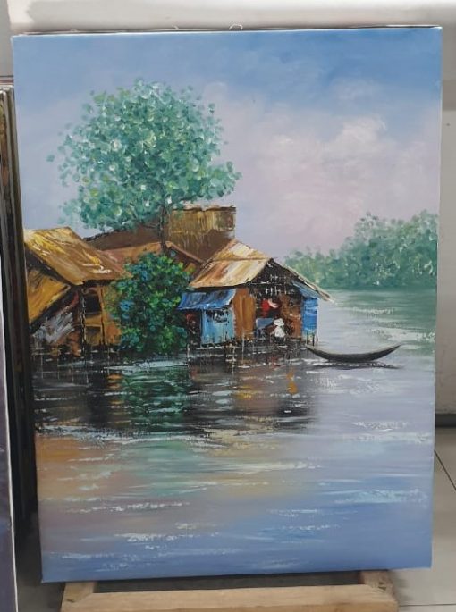 Traditional Vietnamese floating house