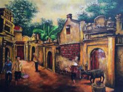 Old Hanoi streets landscape