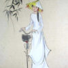 Vietnamese Lady in Traditional Dress Ao Dai 10