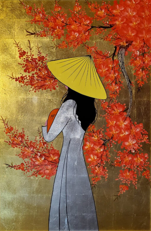 Vietnamese Lady in Traditional Dress Ao Dai 27